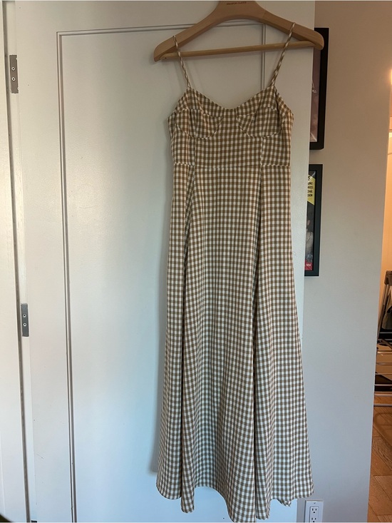 English Factory Dresses & Skirts - English Factory Gingham Corset Maxi Dress